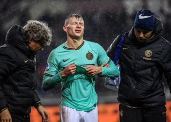 ضربة موجعة إنتر ميلان يعلن إصابة باريلا وغيابه حتى نهاية 2019