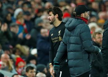 يورجن كلوب يعلق على طرد أليسون وغيابه أمام إيفرتون ويؤكد فان دايك رجل مباراة ليفربول وبرايتون