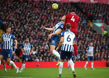 رقم تاريخي يزين انتصار ليفربول على برايتون بهدفين