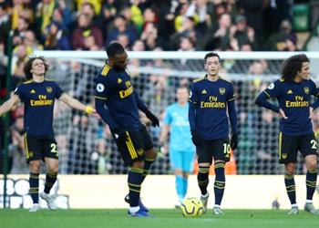 رقم تاريخي سلبي في تعادل آرسنال مع نوريتش سيتي