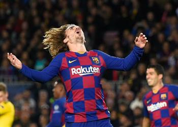 بالفيديو جماهير أتلتيكو مدريد لنجم برشلونة قبل المواجهة جريزمان يموت