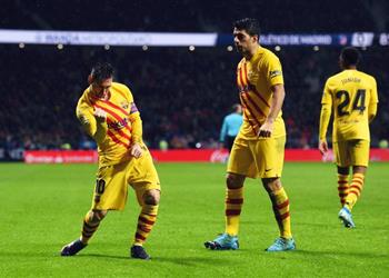 حساب دوري أبطال أوروبا يعلق على هدف ميسي الرائع في مباراة برشلونة وأتلتيكو مدريد