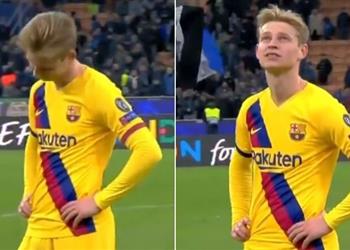 فيديو رد فعل حزين لـ دي يونج على خروج أياكس من دوري أبطال أوروبا