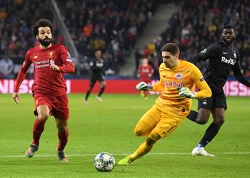 صورة بالياردة آس توضح درجة صعوبة هدف محمد صلاح في مباراة ليفربول وسالزبورج