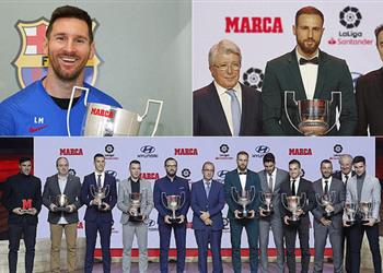 ميسي يتسلم جائزتي البيتشيشي وأفضل لاعب وأوبلاك يتوج بـ زامورا للمرة الرابعة على التوالي في الدوري الإسباني