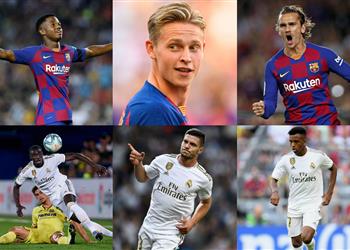 تقرير بطولات 10 لاعبين سنة أولى كلاسيكو بين برشلونة وريال مدريد