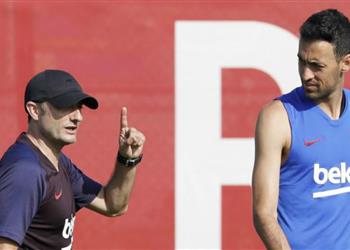 مدرب برشلونة يوضح لماذا استبدل بوسكيتس بـ راكيتيتش قبل الكلاسيكو