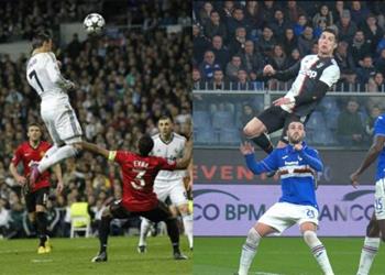 فيديو كريستيانو لم ينتهي رونالدو يسجل للمرة الخامسة هدف ا بقفزة تتجاوز المترين