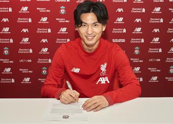 رسمي ا ليفربول ي علن التعاقد مع مينامينو