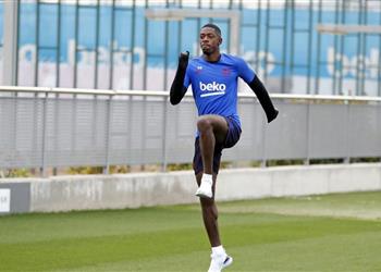 ديمبلي يعود إلى تدريبات برشلونة