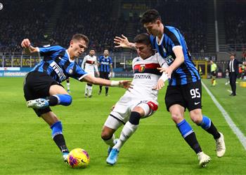 فيديو إنتر ميلان بطل الشتاء في إيطاليا برباعية في مرمى جنوى