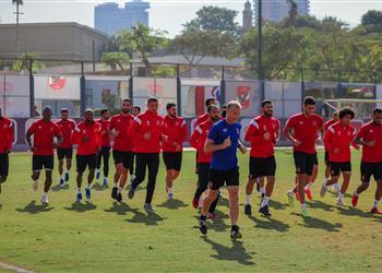 مران الأهلي فايلر يشرح خطة مواجهة بلاتينيوم في 30 دقيقة وتدريبات استشفائية للأساسيين