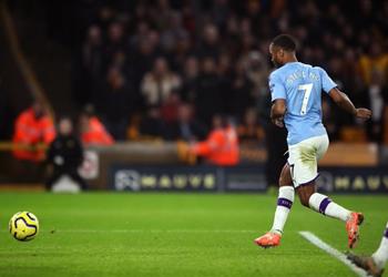 فيديو تقنية الفيديو تمنح مانشستر سيتي هدف التقدم أمام وولفرهامبتون