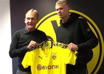 أول تعليق لـ هالاند بعد انضمامه إلى بوروسيا دورتموند