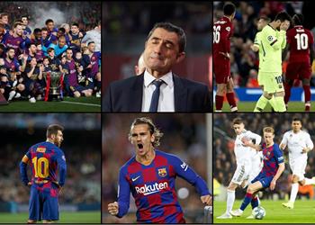 حصاد بطولات 2019 برشلونة المتذبذب بين الاختباء في عباءة ميسي وكارثة أنفيلد والنهاية السعيدة