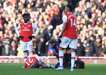 ضربة موجعة لـ أرتيتا آرسنال ي علن رسمي ا إصابة مدافعه بقطع في الرباط الصليبي وغيابه 9 أشهر