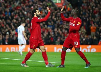 ترتيب هدافي الدوري الإنجليزي بعد هدفي محمد صلاح وساديو ماني اليوم أمام شيفيلد