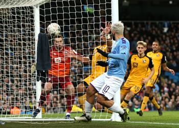 أجويرو يحقق رقمين مميزين بتسجيله هدفا أمام بورت فايل في كأس الاتحاد