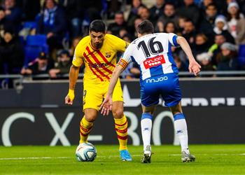 فيديو لويس سواريز يسجل هدف التعادل لـ برشلونة أمام إسبانيول