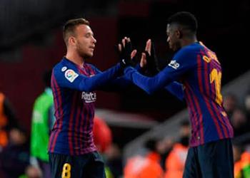 ديمبلي وآرثر يواصلان الغياب عن تدريبات برشلونة قبل السوبر الإسباني