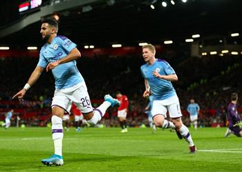 فيديو مانشستر سيتي يهزم مانشستر يونايتد بثلاثية ومحرز ي سجل في ذهاب نصف نهائي كأس الرابطة