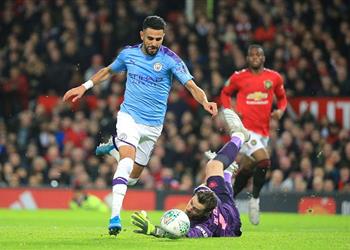 رقم بارز لـ رياض محرز في ليلة تفوق مانشستر سيتي على اليونايتد