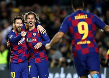 تشكيل برشلونة ضد أتلتيكو مدريد في نصف نهائي السوبر ميسي وجريزمان وسواريز يقودون الهجوم