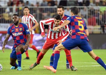 فيديو موراتا ي عيد أتلتيكو مدريد للسوبر ويسجل التعادل في شباك برشلونة