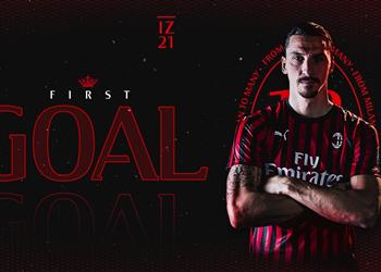 فيديو الأول للسلطان إبراهميوفيتش يسجل هدف ميلان الثاني في شباك كالياري