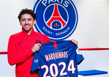 رسمي ا باريس سان جيرمان يجدد عقد ماركينيوس إلى 2024