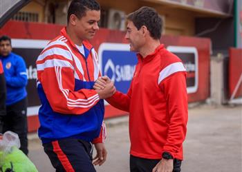 صور سعد سمير يظهر في مران الأهلي بعد عودته من ألمانيا