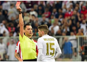 لجنة المسابقات الإسبانية ت علن عقوبة فالفيردي بعد الطرد في نهائي السوبر