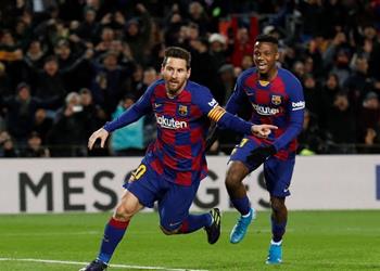 فيديو ميسي يسجل هدف برشلونة الأول أمام غرناطة في الدوري الإسباني