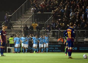 فيديو إيبيزا ي فاجئ برشلونة بالهدف الأول م بكر ا في كأس ملك إسبانيا