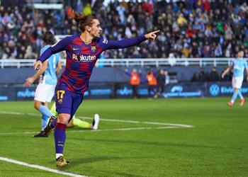 جريزمان يتفوق على لاعبي برشلونة بهدفيه في كأس ملك إسبانيا