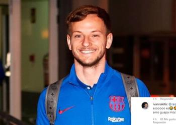 تصرف غريب من راكيتيتش أثناء مباراة برشلونة وفالنسيا ما علاقة زوجته