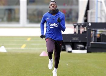 مفاجأة ديمبلي يشارك في تدريبات برشلونة الجماعية ويقترب من العودة