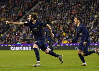 فيديو رأسية ناتشو تخطف انتصار ا قاتل ا لـ ريال مدريد أمام بلد الوليد والانفراد بصدارة الليجا