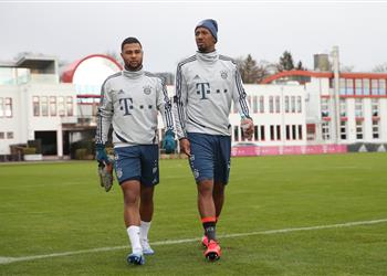 صور شجار بين ثنائي بايرن ميونخ في التدريبات استعداد ا لمواجهة ماينز