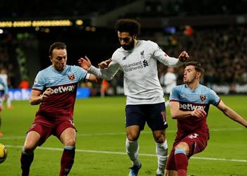 محمد صلاح يتفوق على لاعبي الدوري الإنجليزي أمام وست هام