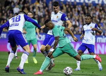 فيديو بتسديدة رائعة فينيسيوس يضيف الهدف الثالث لـ ريال مدريد أمام سرقسطة