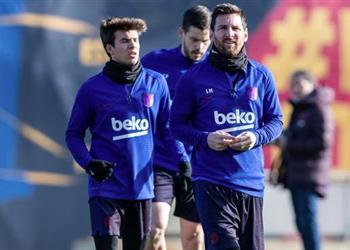 تقارير ميسي ترك تدريبات برشلونة غاضب ا بسبب تمرير الكرة من بين قدميه