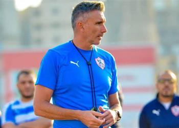 مران الزمالك كارتيرون يقسم اللاعبين لمجموعتين أمام حارس مشترك