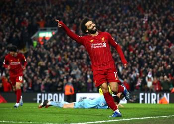 أرقامه القياسية مستمرة محمد صلاح بطل لا يقهر مع ليفربول في قلعة آنفيلد