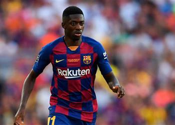 بيان جديد لـ برشلونة إصابة ديمبلي بتمزق عضلي وماركا موسمه انتهى