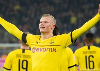 هالاند يدخل تاريخ بوروسيا دورتموند بـ8 أهداف في 4 مباريات