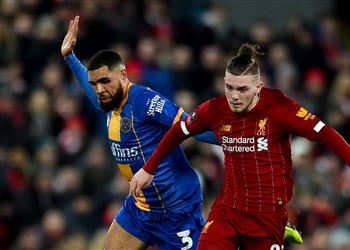 فيديو ليفربول يسجل الهدف الأول أمام شروزبري بالنيران الصديقة في كأس الاتحاد الإنجليزي