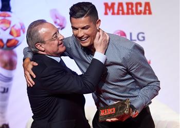 فلورنتينو بيريز لـ رونالدو في عيد ميلاده الـ35 تهانينا لأفضل لاعب في العالم