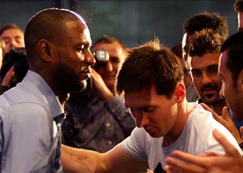 بلباو قد تشهد المواجهة الأولى بين ميسي وأبيدال بعد أزمتهما في برشلونة