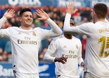 يوفيتش ي علق على هدفه الأول في الليجا م نذ أكتوبر الماضي وفالفيردي يهنئه